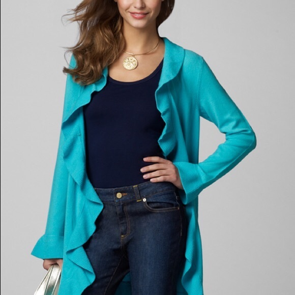 Lilly Pulitzer Shirley Ruffle Cardigan 